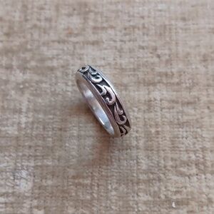 Brighton 925 Silver  Embossed Band